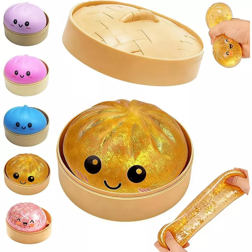 Giant glitter dumpling squishy